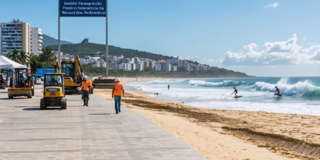 Praça revitalizada com parquinho e academia popular em Guarapari