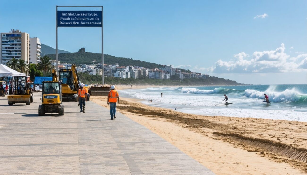 Praça revitalizada com parquinho e academia popular em Guarapari