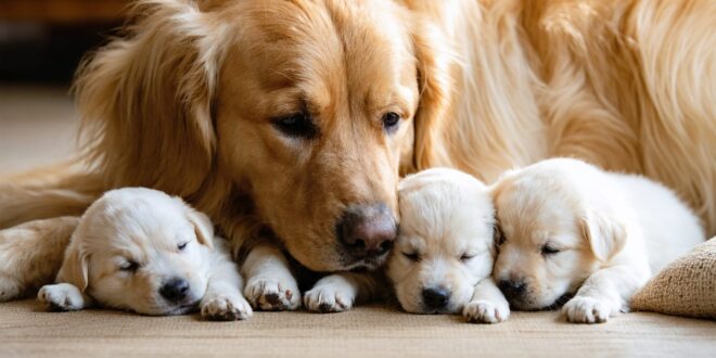 Filhote recém-nascido recebendo aquecimento e monitoramento veterinário para tratamento de tríade neonatal