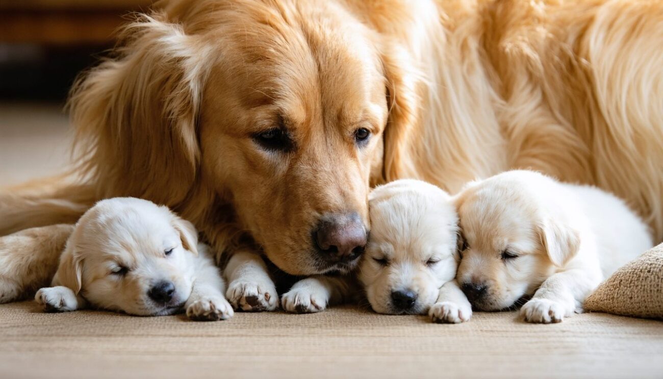 Filhote recém-nascido recebendo aquecimento e monitoramento veterinário para tratamento de tríade neonatal