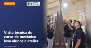 Visita técnica do curso de mecânica leva alunos a atelier — Direto Notícias
