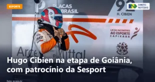 Hugo Cibien na etapa de Goiânia, com patrocínio da Sesport — Direto Notícias