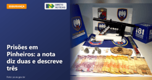 Prisões em Pinheiros: a nota diz duas e descreve três — Direto Notícias