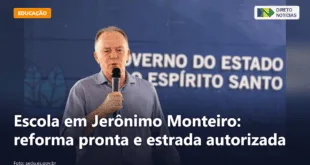 Escola em Jerônimo Monteiro: reforma pronta e estrada autorizada — Direto Notícias