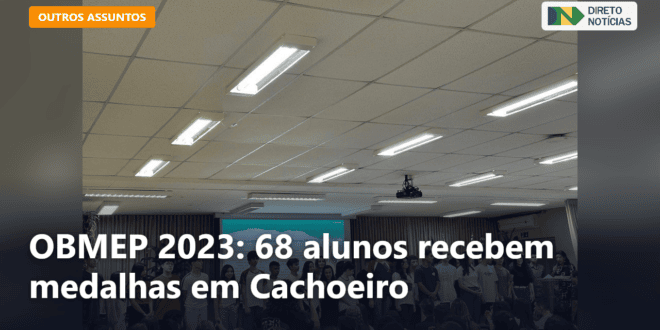 OBMEP 2023: 68 alunos recebem medalhas em Cachoeiro — Direto Notícias