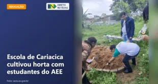 Escola de Cariacica cultivou horta com estudantes do AEE — Direto Notícias