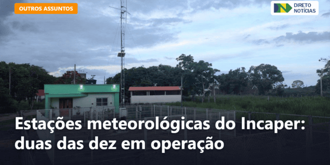 Estações meteorológicas do Incaper: duas das dez em operação — Direto Notícias
