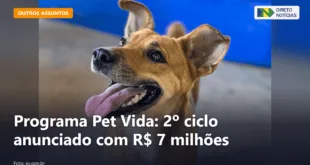 Programa Pet Vida: 2º ciclo anunciado com R$ 7 milhões — Direto Notícias