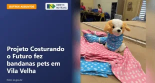 Projeto Costurando o Futuro fez bandanas pets em Vila Velha — Direto Notícias