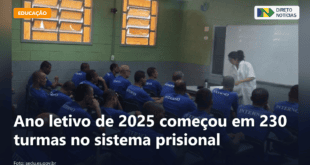 Ano letivo de 2025 começou em 230 turmas no sistema prisional — Direto Notícias