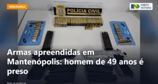 Armas apreendidas em Mantenópolis: homem de 49 anos é preso — Direto Notícias