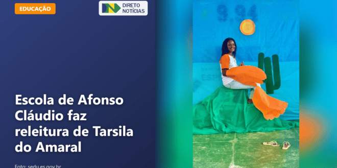 Escola de Afonso Cláudio faz releitura de Tarsila do Amaral — Direto Notícias