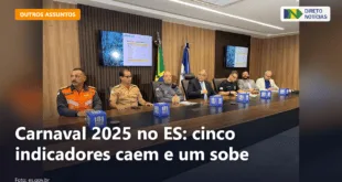 Carnaval 2025 no ES: cinco indicadores caem e um sobe — Direto Notícias