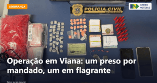 Operação em Viana: um preso por mandado, um em flagrante — Direto Notícias