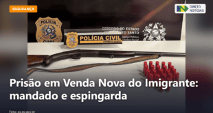 Prisão em Venda Nova do Imigrante: mandado e espingarda — Direto Notícias