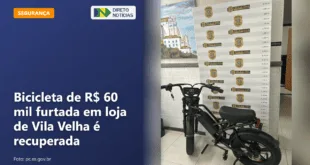 Bicicleta de R$ 60 mil furtada em loja de Vila Velha é recuperada — Direto Notícias