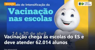 Vacinação chega às escolas do ES e deve atender 62.014 alunos — Direto Notícias