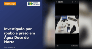 Investigado por roubo é preso em Água Doce do Norte — Direto Notícias