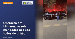 Operação em Linhares: os seis mandados não são todos de prisão — Direto Notícias