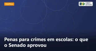 Penas para crimes em escolas: o que o Senado aprovou — Direto Notícias