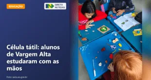 Célula tátil: alunos de Vargem Alta estudaram com as mãos — Direto Notícias