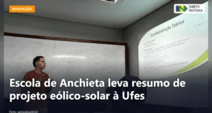 Escola de Anchieta leva resumo de projeto eólico-solar à Ufes — Direto Notícias