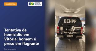 Tentativa de homicídio em Vitória: homem é preso em flagrante — Direto Notícias