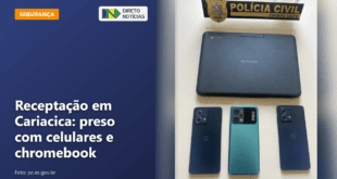 Receptação em Cariacica: preso com celulares e chromebook — Direto Notícias