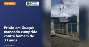 Prisão em Guaçuí: mandado cumprido contra homem de 33 anos — Direto Notícias