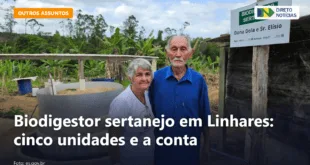 Biodigestor sertanejo em Linhares: cinco unidades e a conta — Direto Notícias