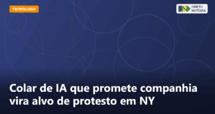 Colar de IA que promete companhia vira alvo de protesto em NY — Direto Notícias