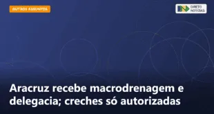 Aracruz recebe macrodrenagem e delegacia; creches só autorizadas — Direto Notícias