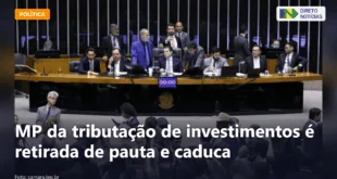 MP da tributação de investimentos é retirada de pauta e caduca — Direto Notícias