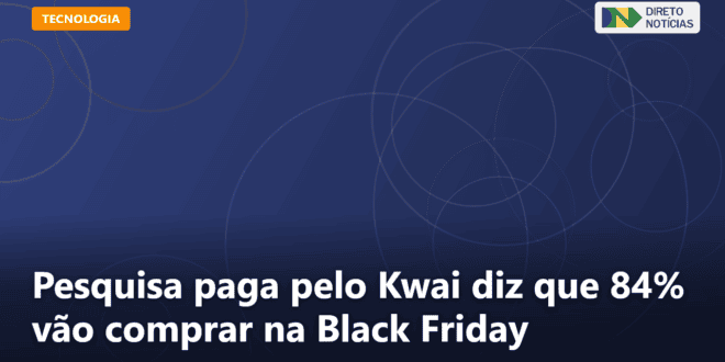 Pesquisa paga pelo Kwai diz que 84% vão comprar na Black Friday — Direto Notícias