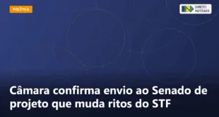 Câmara confirma envio ao Senado de projeto que muda ritos do STF — Direto Notícias