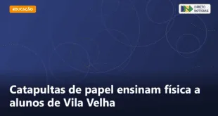 Catapultas de papel ensinam física a alunos de Vila Velha — Direto Notícias