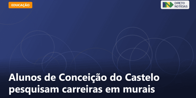 Alunos de Conceição do Castelo pesquisam carreiras em murais — Direto Notícias