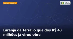 Laranja da Terra: o que dos R$ 43 milhões já virou obra — Direto Notícias