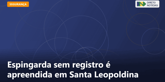 Espingarda sem registro é apreendida em Santa Leopoldina — Direto Notícias