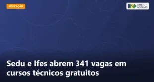 Sedu e Ifes abrem 341 vagas em cursos técnicos gratuitos — Direto Notícias