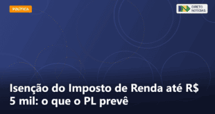 Isenção do Imposto de Renda até R$ 5 mil: o que o PL prevê — Direto Notícias