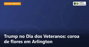 Trump no Dia dos Veteranos: coroa de flores em Arlington — Direto Notícias
