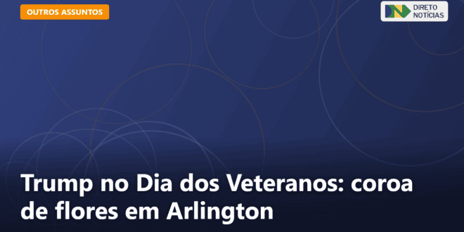 Trump no Dia dos Veteranos: coroa de flores em Arlington — Direto Notícias