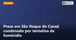 Preso em São Roque do Canaã condenado por tentativa de homicídio — Direto Notícias