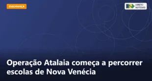 Operação Atalaia começa a percorrer escolas de Nova Venécia — Direto Notícias