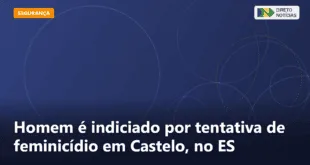 Homem é indiciado por tentativa de feminicídio em Castelo, no ES — Direto Notícias