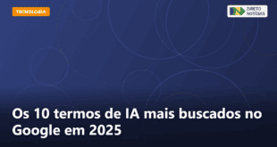 Os 10 termos de IA mais buscados no Google em 2025 — Direto Notícias