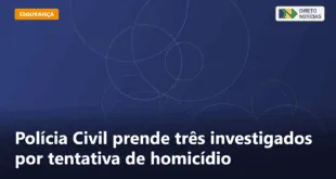 Polícia Civil prende três investigados por tentativa de homicídio — Direto Notícias
