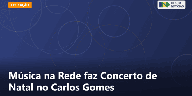 Música na Rede faz Concerto de Natal no Carlos Gomes — Direto Notícias