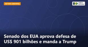 Senado dos EUA aprova defesa de US$ 901 bilhões e manda a Trump — Direto Notícias